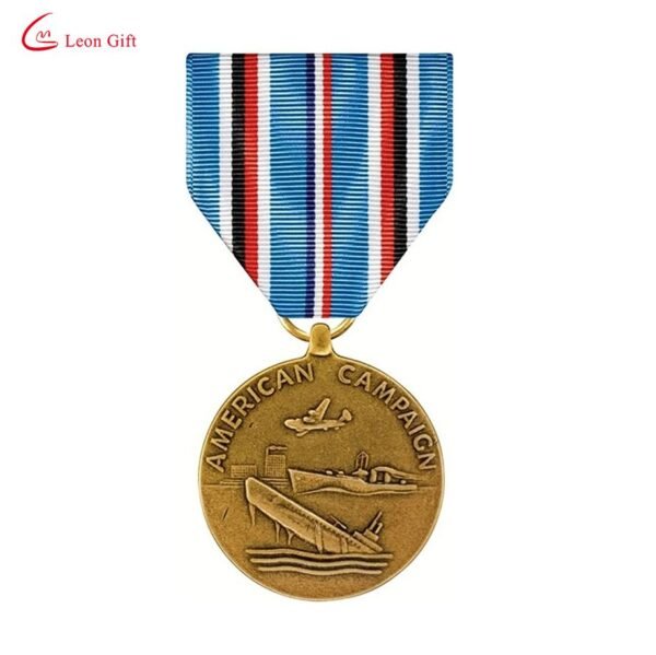 Factory-Wholesale-Custom-3D-Honor-Metal-Military-Honor-Medal-with-Ribbon Factory Wholesale Custom 3D Honor Metal Military Honor Medal with Ribbon
