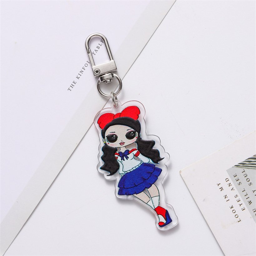 Creative Anime Key Chain Ghost Extinction Blade the Pattern Pendant Decorative Acrylic Keychain 12 3 25