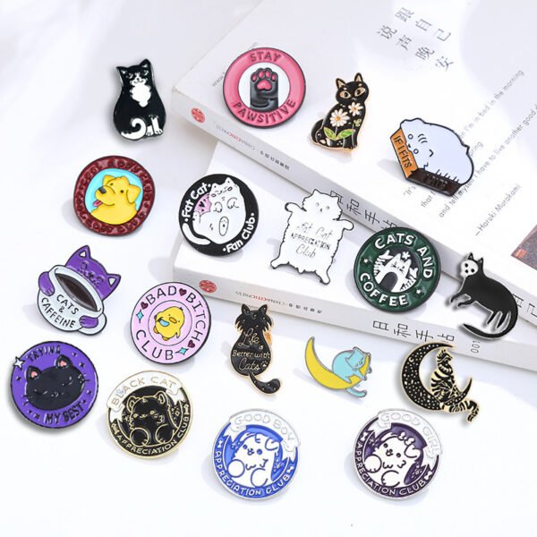 Wholesale-Custom-Logo-Cartoon-Animal-Club-Cute-Cat-Pins-Clothing-Accessories-Gifts-Alloy-Metal-Hard-Soft-Brooch-Enamel-Badge-Lapel-Pin (3) Wholesale Custom Logo Cartoon Animal Club Cute Cat Pins Clothing Accessories Gifts Alloy Metal Hard Soft Brooch Enamel Badge Lapel Pin 3