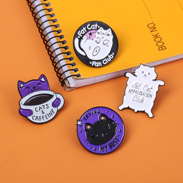 Wholesale-Custom-Logo-Cartoon-Cute-White-Cat-Personalized-Coffee-Small-Animal-Accessories-Gifts-Alloy-Metal-Hard-Soft-Brooch-Enamel-Badge-Lapel-Pin (2) Wholesale Custom Logo Cartoon Cute White Cat Personalized Coffee Small Animal Accessories Gifts Alloy Metal Hard Soft Brooch Enamel Badge Lapel Pin 2