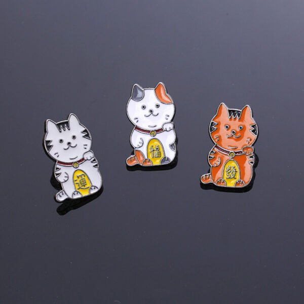 Wholesale-Custom-Logo-Cartoon-Lucky-Animal-Cute-Fortune-Cat-Pins-Cute-Pet-Fashion-Accessories-Gifts-Alloy-Metal-Hard-Soft-Brooch-Enamel-Badge-Lapel-Pin (5) Wholesale Custom Logo Cartoon Lucky Animal Cute Fortune Cat Pins Cute Pet Fashion Accessories Gifts Alloy Metal Hard Soft Brooch Enamel Badge Lapel Pin 5