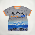 Custom Outdoor Trail Marathon Event Kit – Sublimated Hiking T-Shirt, Embroidered Baseball Cap & 3D Finisher Medal Set
