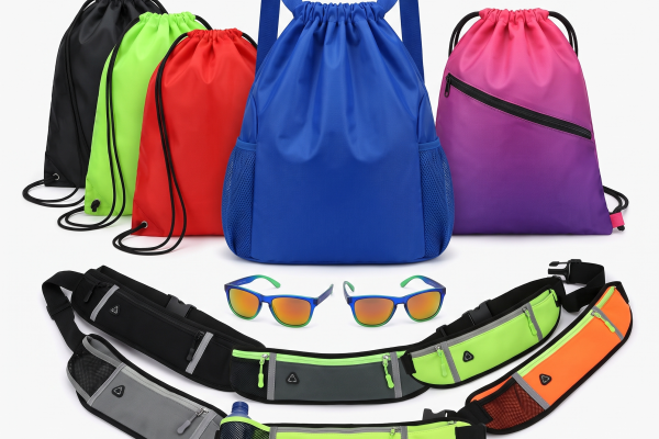Custom Marathon Running Accessories Pack – Drawstring Bags, Sport Sunglasses & Hydration Waist Packs