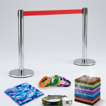 Custom Marathon Safety & Cooling Kit – Seamless Bandanas, Ice Towels, Running Headlamps & Crowd Control Stanchions