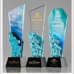 Custom Golf Laser Engraved Crystal Trophy | Leon Gift
