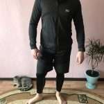 Customized Autumn Men’s Elegant Polyester Full Tennis Sports Football Hooded Casual Black Men’s Summer Sports Suit Wear