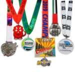 Professional Wholesale Custom Design Your Own Zinc Alloy 3D Gold Metal Award Marathon Running Sport Medal