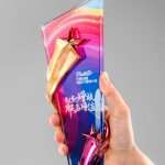 Custom Running Crystal Trophy | Leon Gift