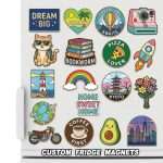 Design Your Own Brand Gift Metal Cute Zinc Alloy Soft Enamel Fridge Magnet Customised 3D 3D Custom Fridge Magnets