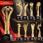 Horse Year Resin Artificial Crystal Trophy Five-pointed Star Custom Free Engraving High-grade Business Awards Annual Meeting