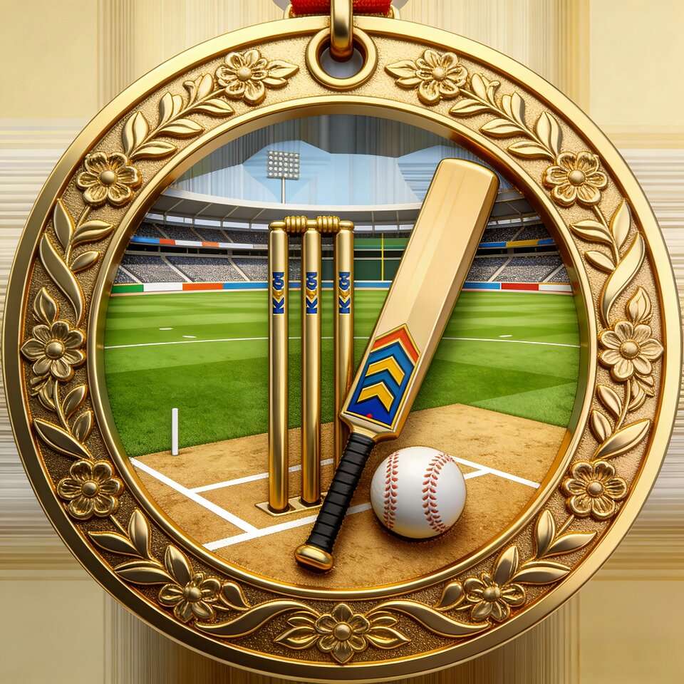 Custom Cricket Enamel Medal | Leon Gift