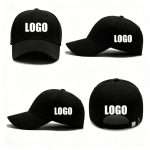 Wholesale Customizable Cotton Luxury Baseball Cap for Men Waterproof Sports Hat Embroidered Logo Cap Blank Baseball Cap