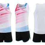 Custom Printed Unisex Sports Track Suit Breathable Track and Field Training Suit Set for Marathon Competition