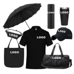 AI-MICH Custom Logo Promotional Gift Set Corporate Giveaways Team Events Branding with T-shirt Umbrella Water Bottle Bag