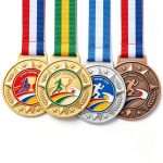 Custom Logo Metal Sport Medals Factory Price Low MOQ Gold Award Medal for School Events with Personalized Ribbon