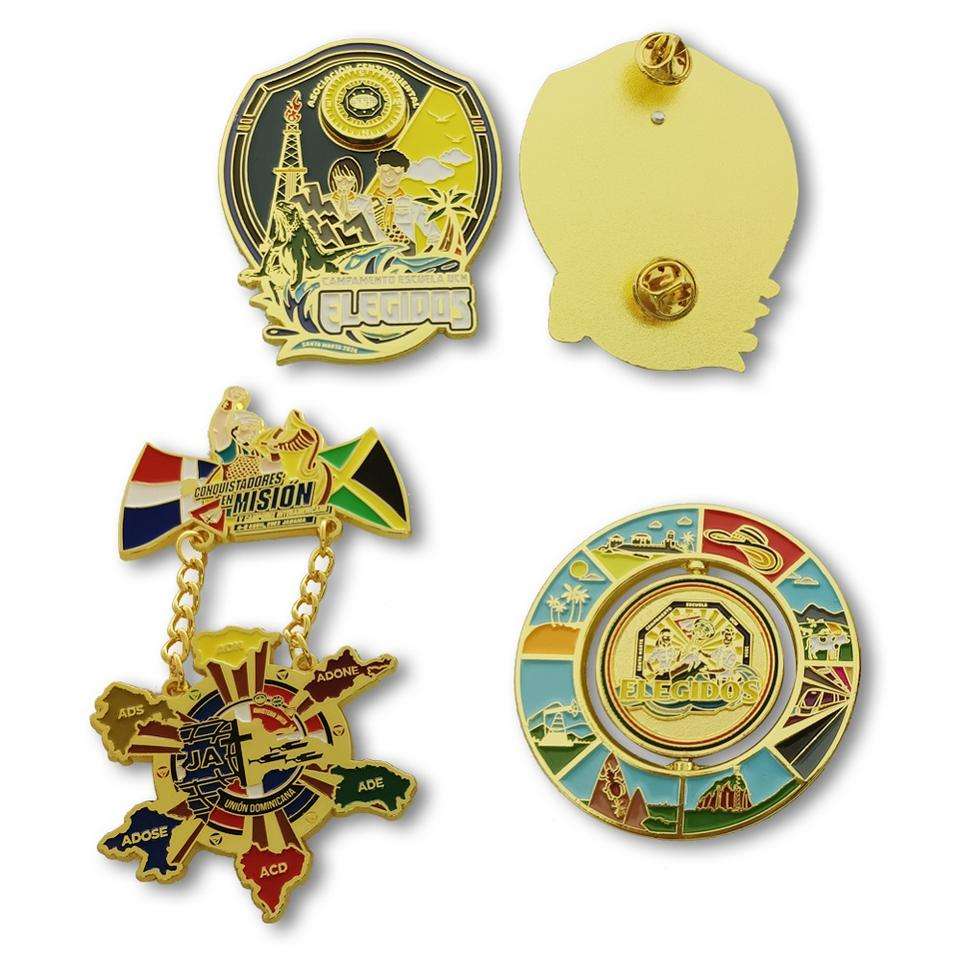 Custom Gold Plated Metal Pin | Leon Gift