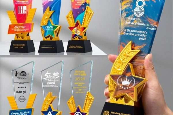 Custom Football Crystal Trophy | Leon Gift