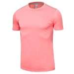OEM Custom Polyester Sports Screen Printing Marathon Running T Shirt Men Summer Quick Dry Short Sleeve Crew Neck T Shir