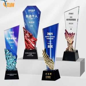 Custom Running Crystal Trophy | Leon Gift
