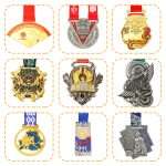 Custom Marathon Gold Plated Medal #1375 | Leon Gift