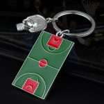 Custom Basketball Metal Keychain | Leon Gift