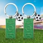 Custom Football Metal Keychain | Leon Gift
