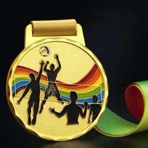 Custom Basketball Gold Plated Medal | Leon Gift