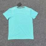 Men’s 2-Piece Running Set Bright Blue Quick Dry T-Shirt with Black Athletic Shorts Breathable Reflective Stripe WorkoutTracksuit