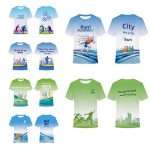 Custom Marathon T-Shirts Team Sports Running Quick-Dry Short-Sleeve PU Material O-Neck Collar Team Building Workwear Cultural