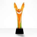 Custom Running Engraved Crystal Trophy | Leon Gift