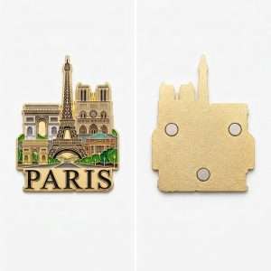 Creative Eco-Friendly Zinc Alloy Classic Refrigerator Magnet Travel Tourist Souvenir Digital Printing Soft Enamel 3D Shaped