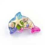 Customized 3D Crystal Resin Dolphin Sea Star Fridge Magnet Epoxy Magnets for Refrigerator Unique Promotional Sea Magnet Fridge