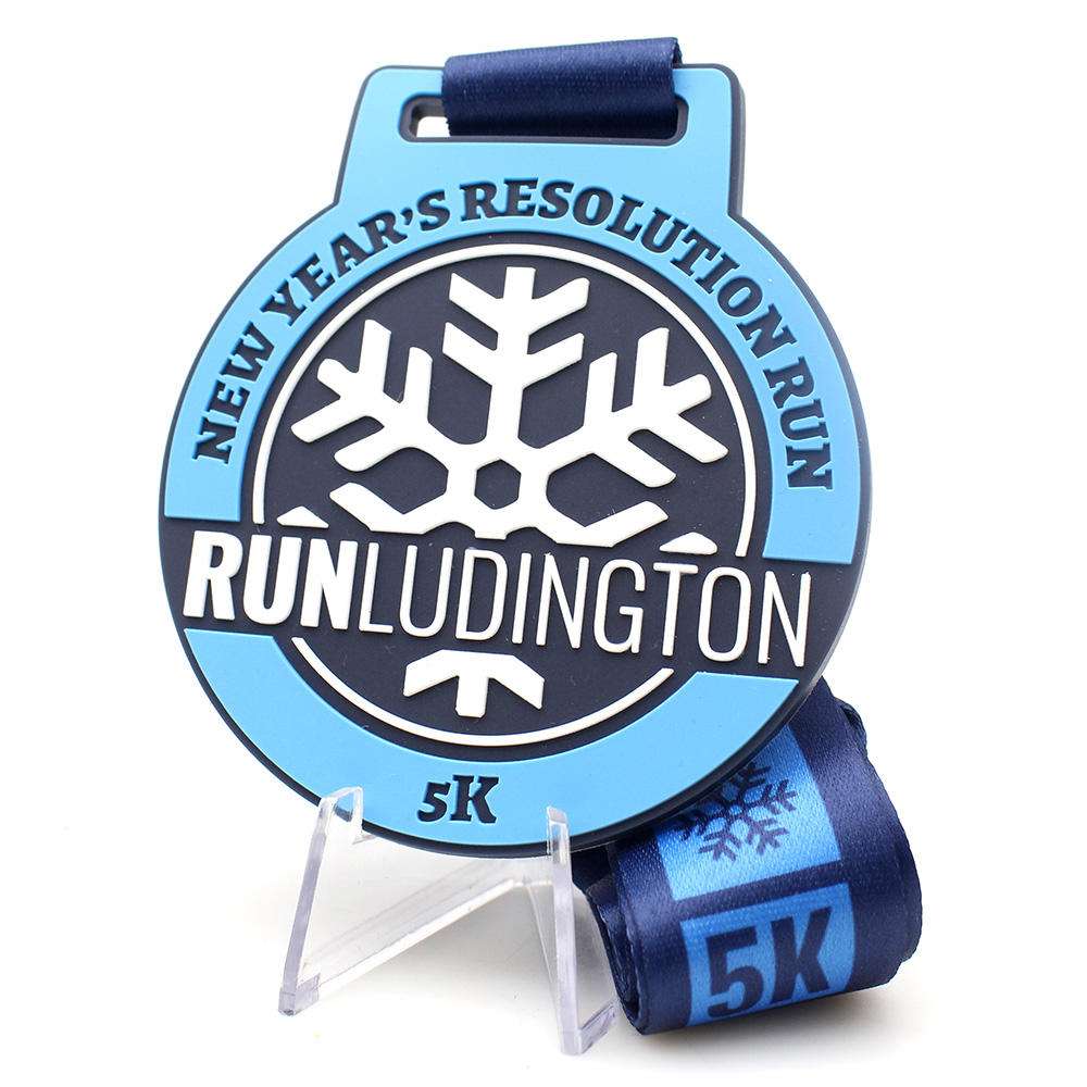 Custom Soft PVC Sport Medal with UV Printing Waterproof Flexible Rubber Award School Student Reward Souvenir Gift Custom Shape