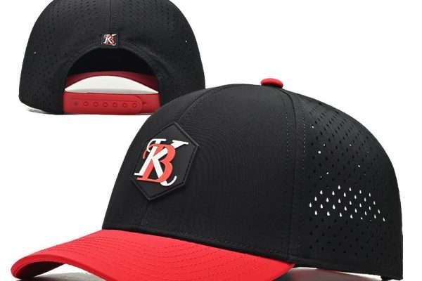 Manufacturer Wholesale 6panel Dome Waterproof Oxford Sporty Cap Customizable logo Laser Cutting Hole Adjustable Baseball Hat
