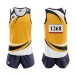 Custom Men's Running Wear Gym Marathon Athletics Uniforms Quick Drying Youth Track And Field Uniforms Set