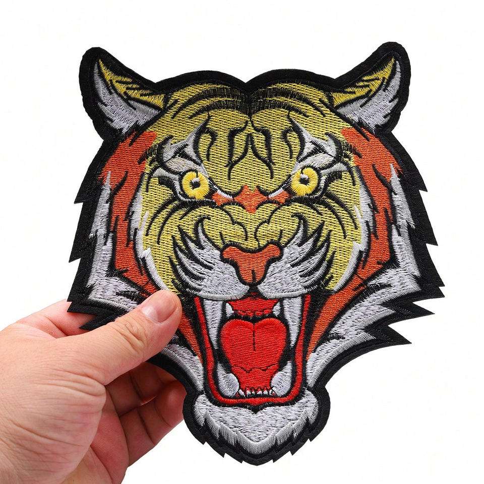 3D Embroidery Patches Beads Flower/Heart/Alphabet Shapes Large Size Custom Logo Iron-On for Jackets Hoodies Outerwear Hats Bulk