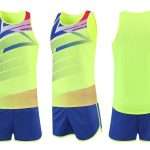 Custom Printed Unisex Sports Track Suit Breathable Track and Field Training Suit Set for Marathon Competition