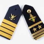 Custom Naval Officer Epaulettes – Captain & Commander Rank Slides (Set of 2)