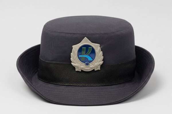 Custom Uniform Bucket Hat with Metal Badge – Structured Boonie Hat with Woven Band for Security & Outdoor Duty