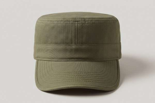 Custom Army Green Military Patrol Cap – Heavy-Duty Cotton Twill Cadet Flat-Top Hat for Tactical & Outdoor Training