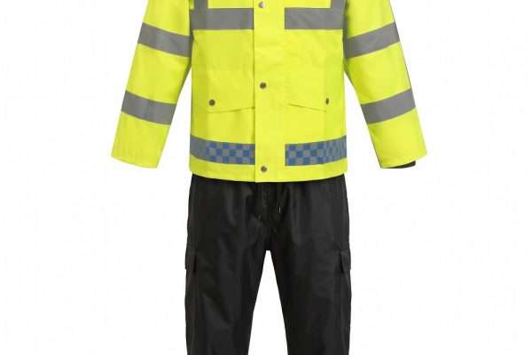 Custom High-Visibility Raincoat Set – Waterproof Reflective Jacket & Pants for Traffic & Security