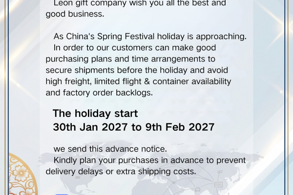 Official Chinese New Year Holiday Notice 2027 | Leon & Tion Gifts